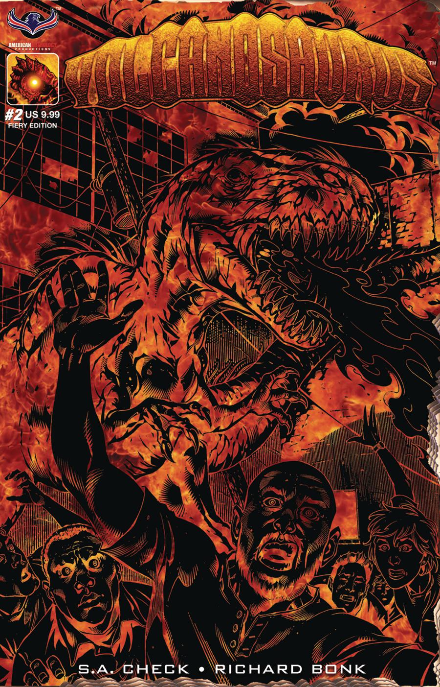 Volcanosaurus #2 Cover C Variant Fiery Limited Edition Cover