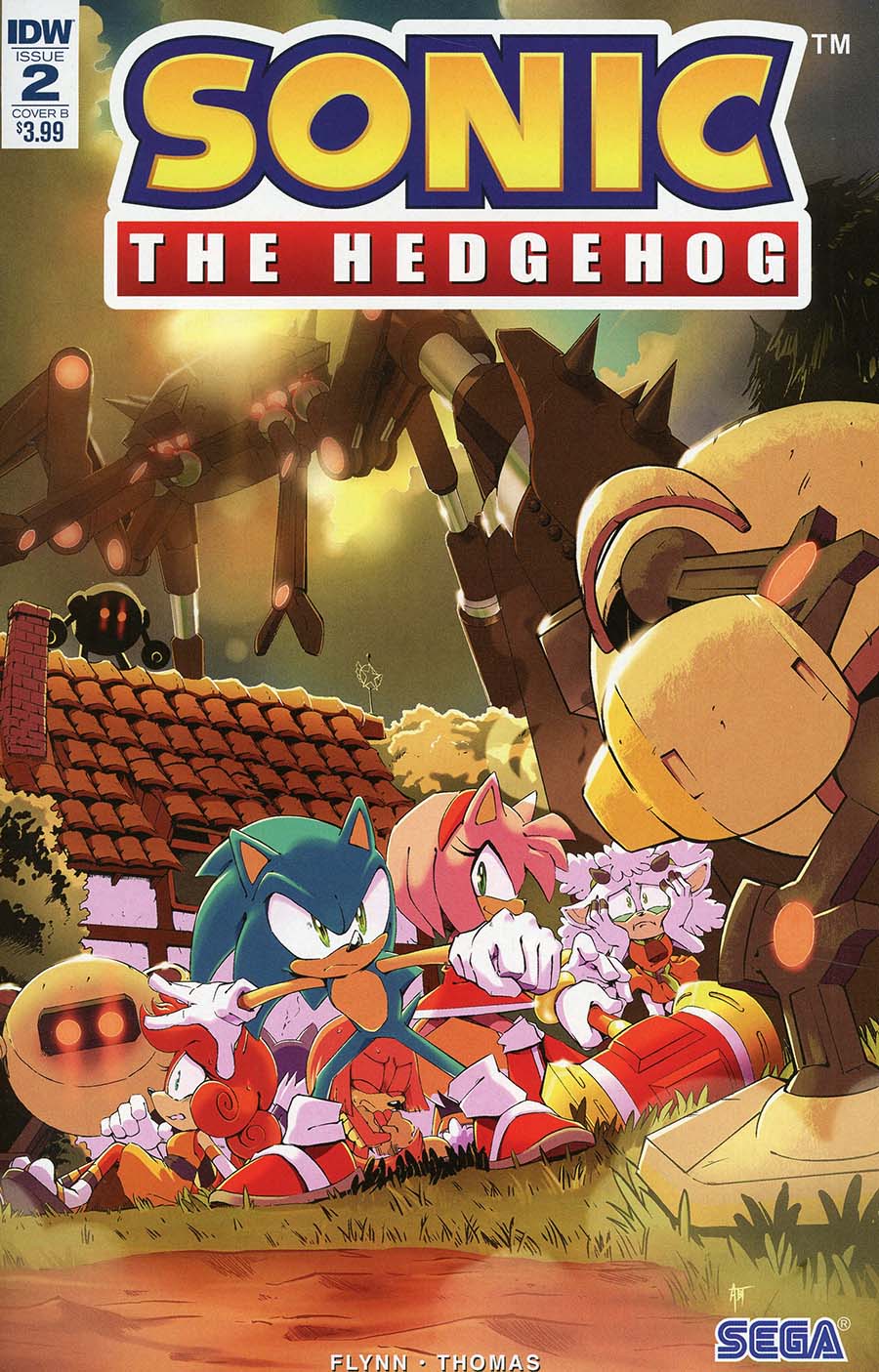 Sonic The Hedgehog Vol 3 #2 Cover B Variant Adam Bryce Thomas Cover