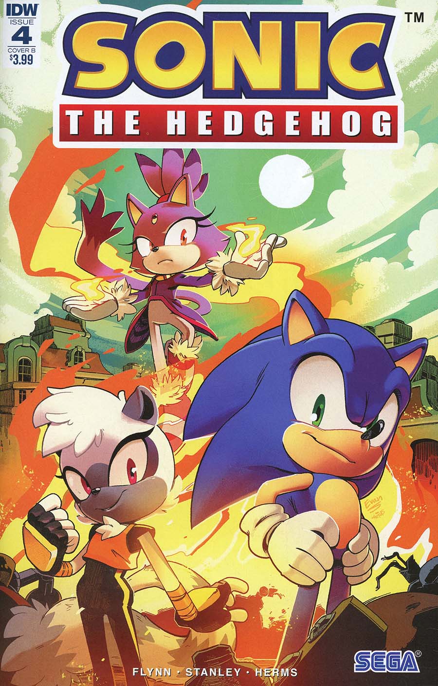 Sonic The Hedgehog Vol 3 #4 Cover B Variant Evan Stanley Cover