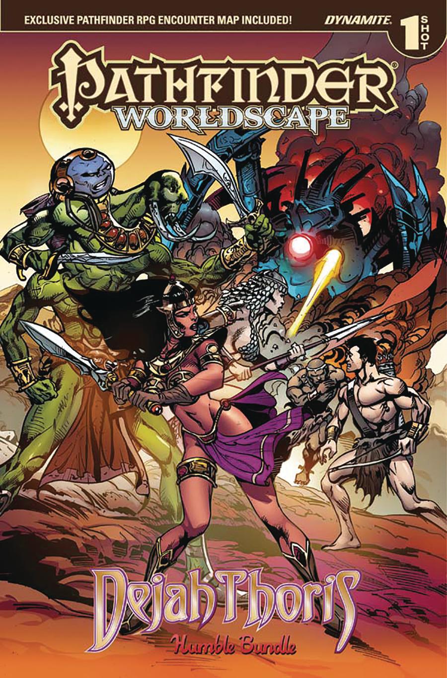 Pathfinder Worldscape Dejah Thoris One Shot Cover A Humble Bundle Exclusive