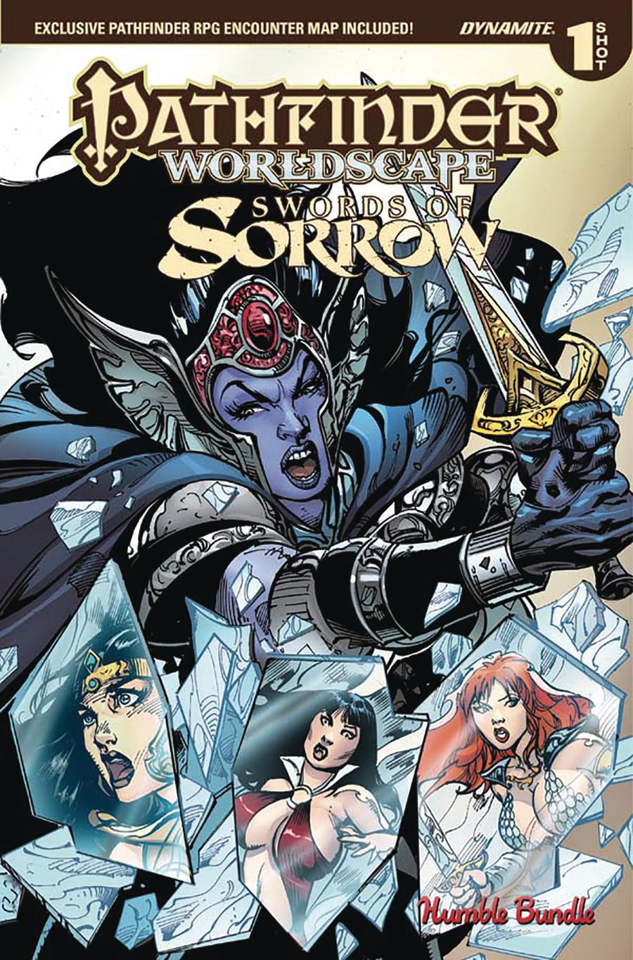 Pathfinder Worldscape Swords Of Sorrow One Shot Cover A Humble Bundle Exclusive