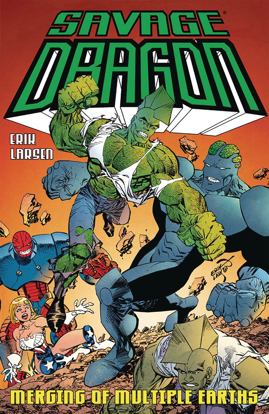 Savage Dragon Merging Of Multiple Earths TP