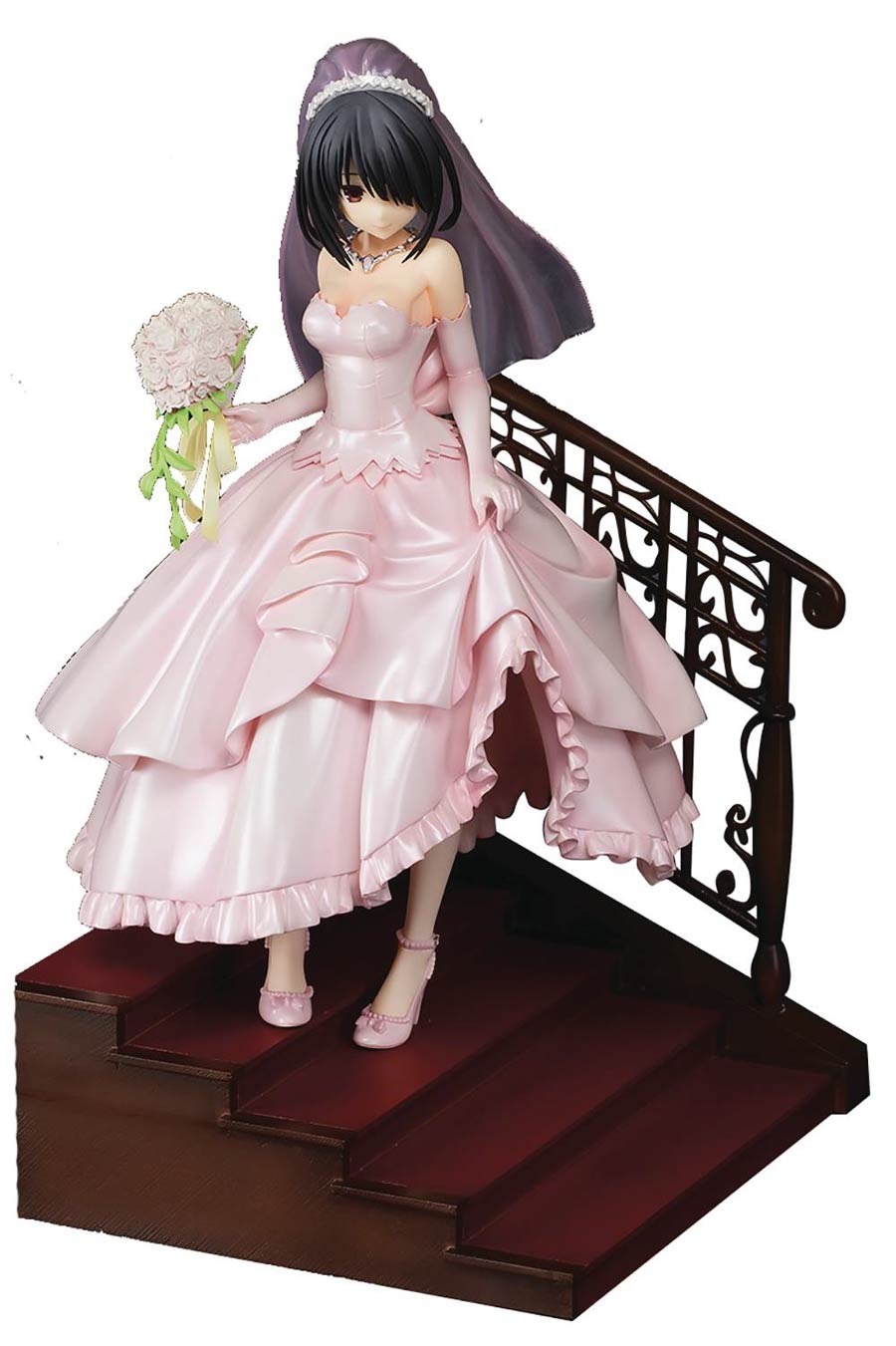 Date A Live Kurumi Tokisaki Pink Wedding 1/7 Scale PVC Figure