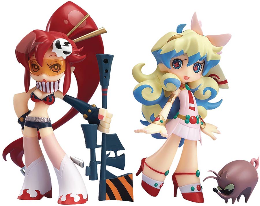 Gurren Lagann Yoko & Nia Panty And Stocking With Garterbelt 2-Pack PVC Figure