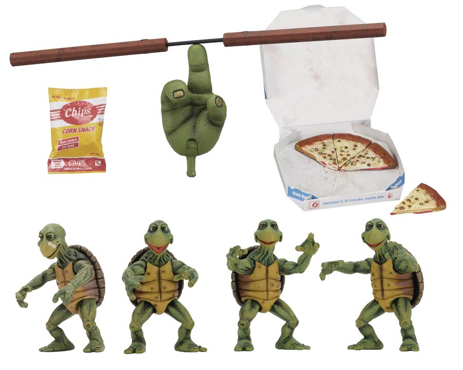 Teenage Mutant Ninja Turtles 1990 Baby Turtles 1/4 Scale Action Figure Set