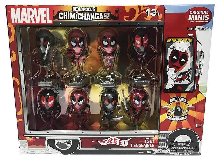 Deadpool Chimichangas Mini Figure Set 24-Piece Display