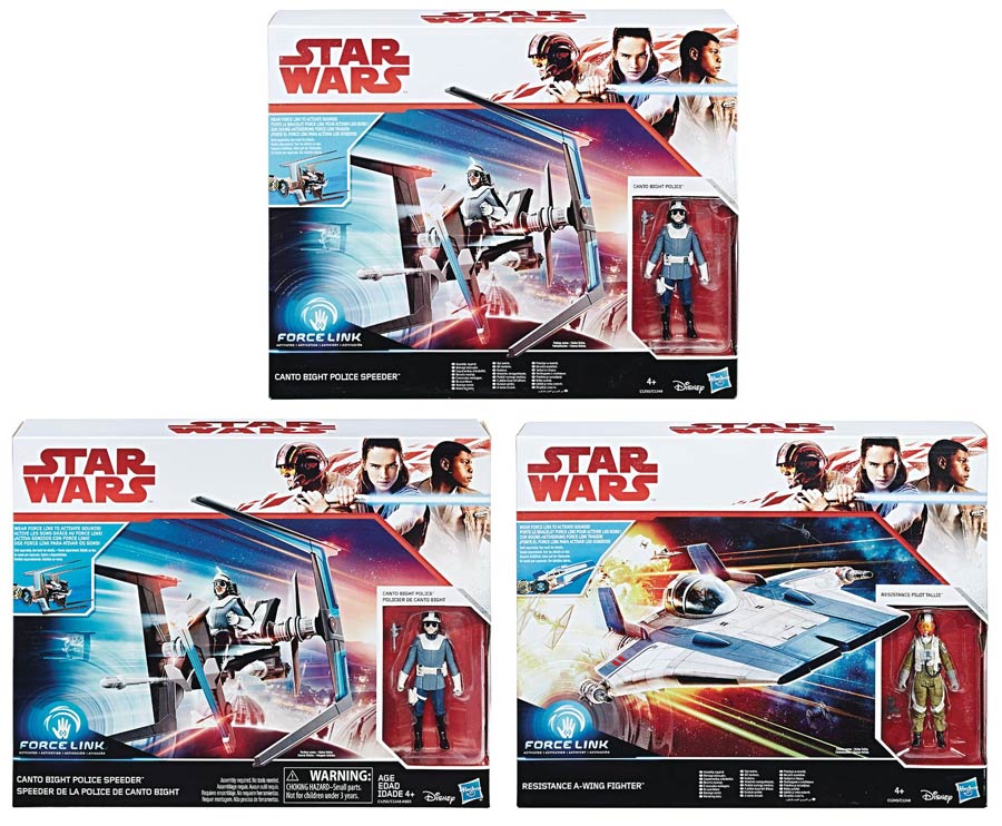 Star Wars Forcelink Episode VIII The Last Jedi Class B Vehicle Assortment Case 201701