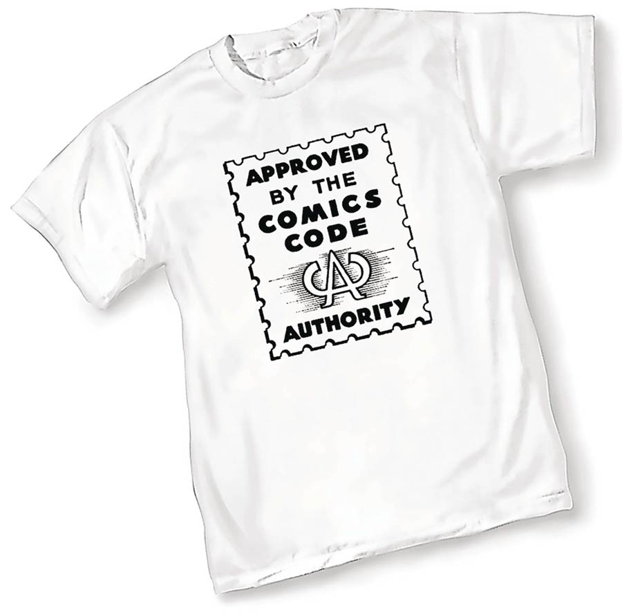 Comics Code Authority White T-Shirt Small