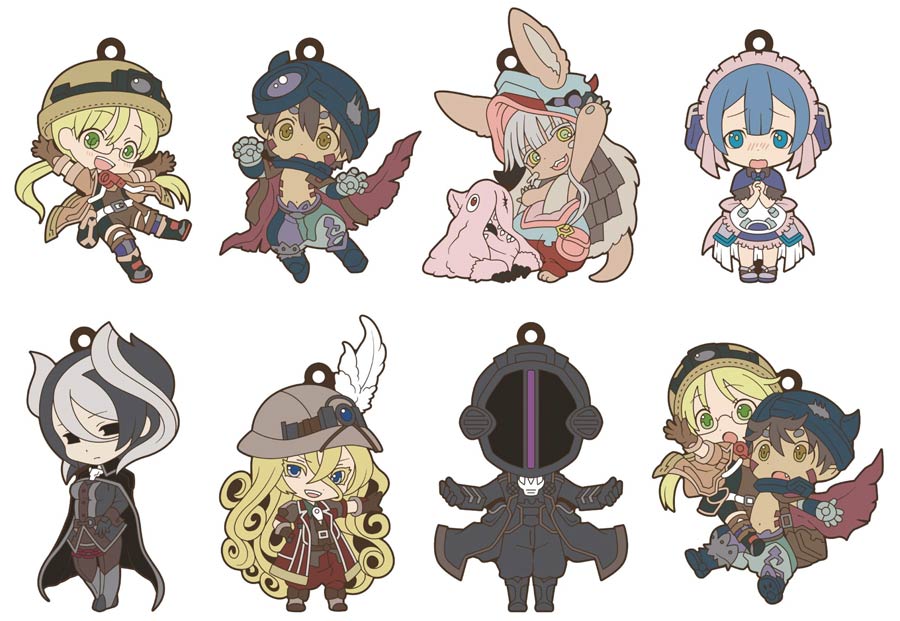 Made In Abyss Niitengomu Rubber Strap 8-Piece Display