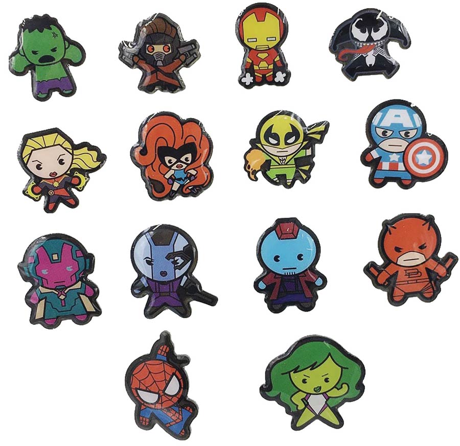 Marvel Lapel Pin Blind Mystery Box 50-Piece Display