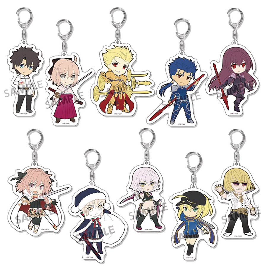Pikuriru Fate/Grand Order Vol 2 Trading Keychain 10-Piece Display