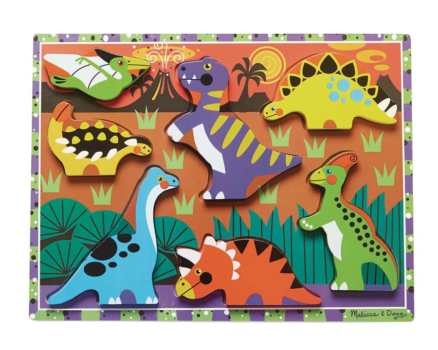 Melissa & Doug Dinosaurs Chunky Puzzle