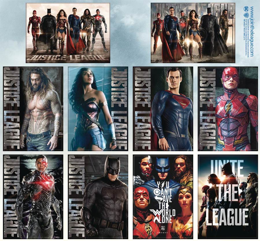 Justice League Movie Magnet 48-Piece Assortment Case