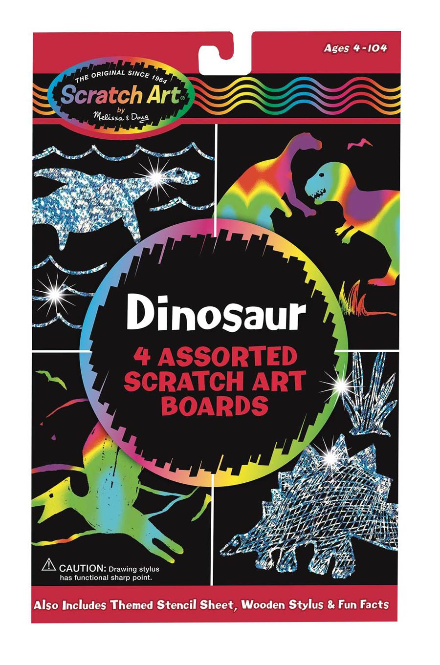 Melissa & Doug Dinosaur Scratch Art Boards
