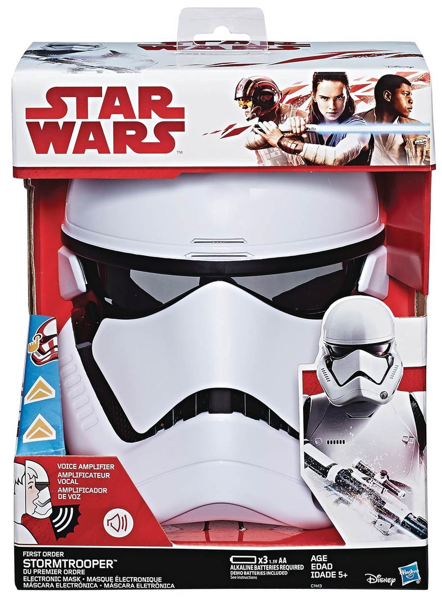 Star Wars Episode VIII The Last Jedi First Order Stormtrooper Electronic Mask Case