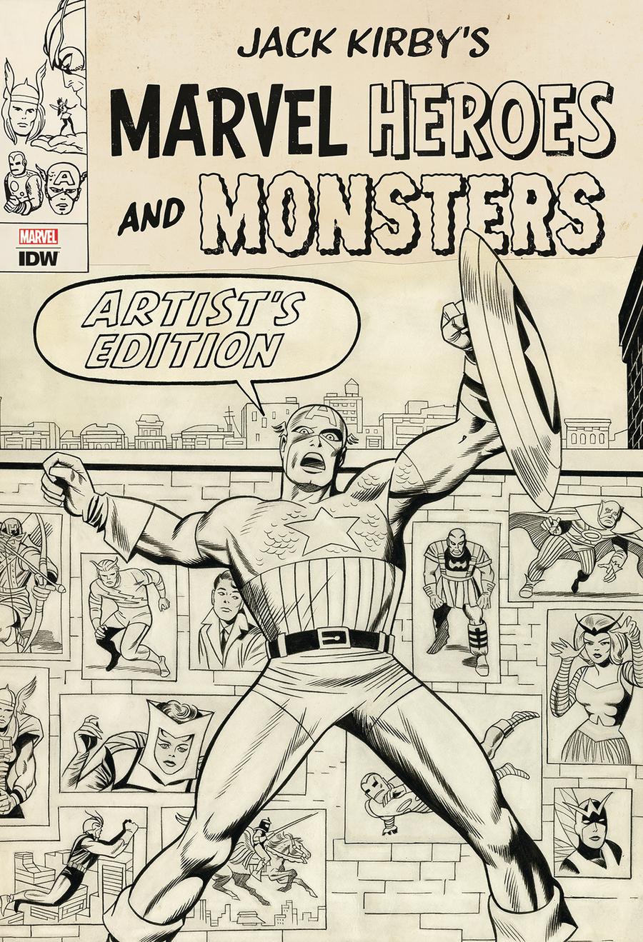 Jack Kirbys Marvel Heroes And Monsters Artists Edition HC