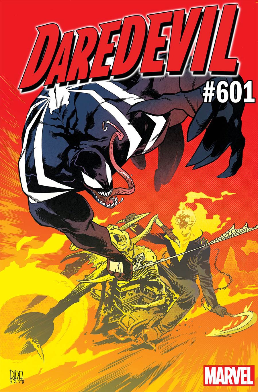 Daredevil Vol 5 #601 Cover B Variant Ramon Perez Venom 30th Anniversary Cover