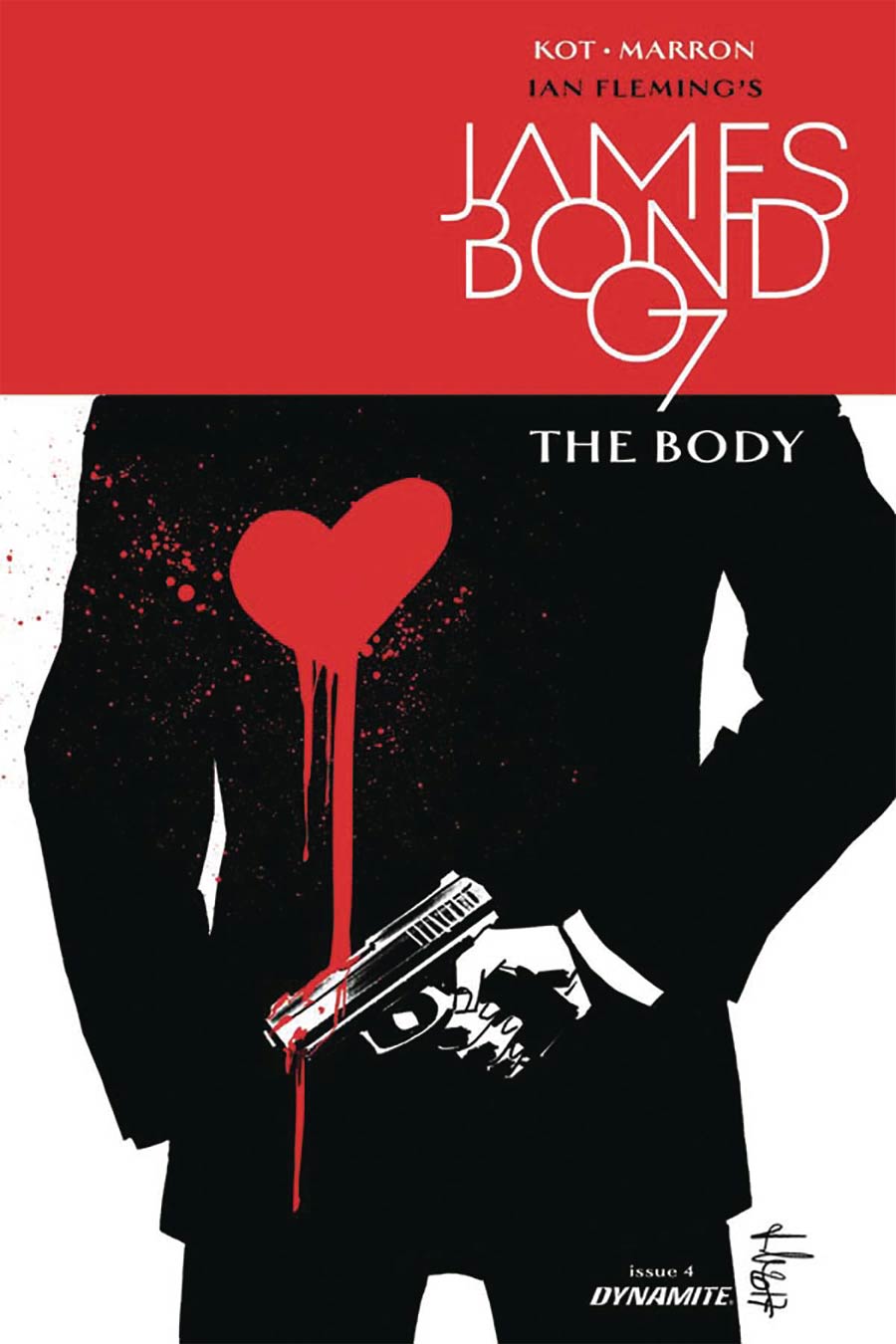 James Bond The Body #4 Cover B Incentive Luca Casalanguida Black & White Cover