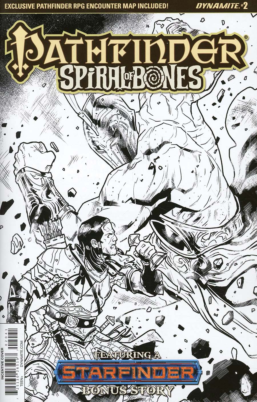 Pathfinder Spiral Of Bones #2 Cover D Incentive Diego Galindo Black & White Cover