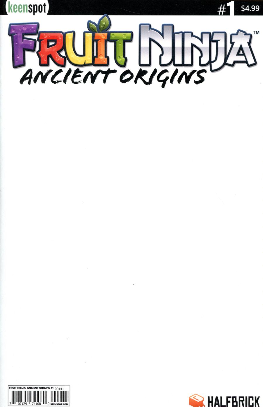 Fruit Ninja Ancient Origins #1 Cover D Variant Blank Cover