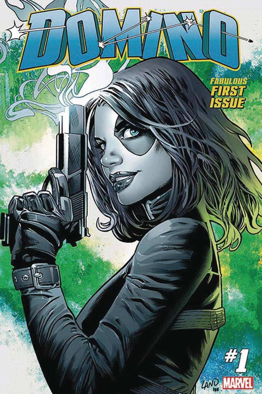 Domino Vol 3 #1 Cover I DF Gold Signature Series Signed By Greg Land