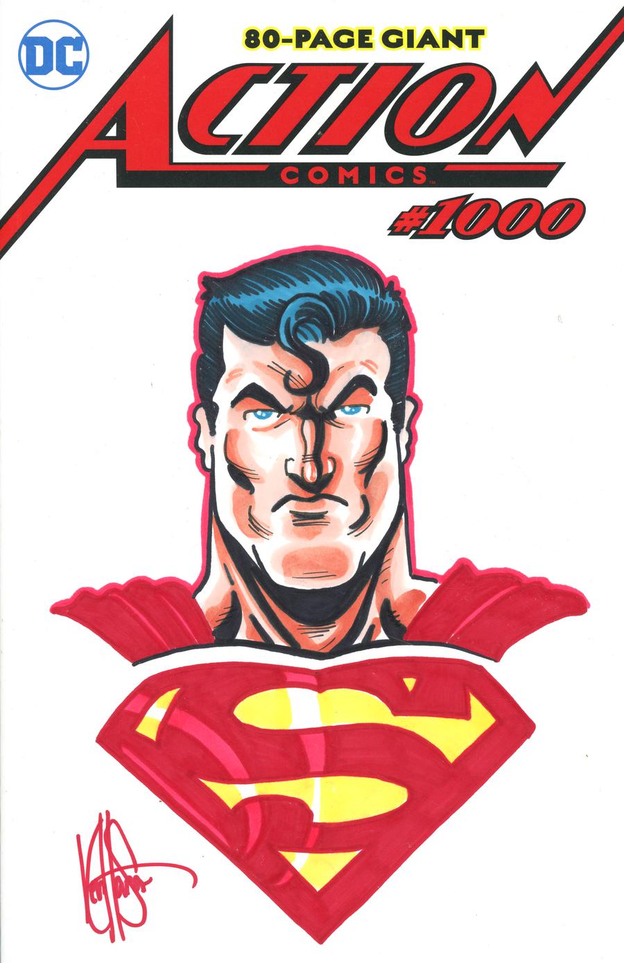 Action Comics Vol 2 #1000 Cover O DF Remarked By Ken Haeser