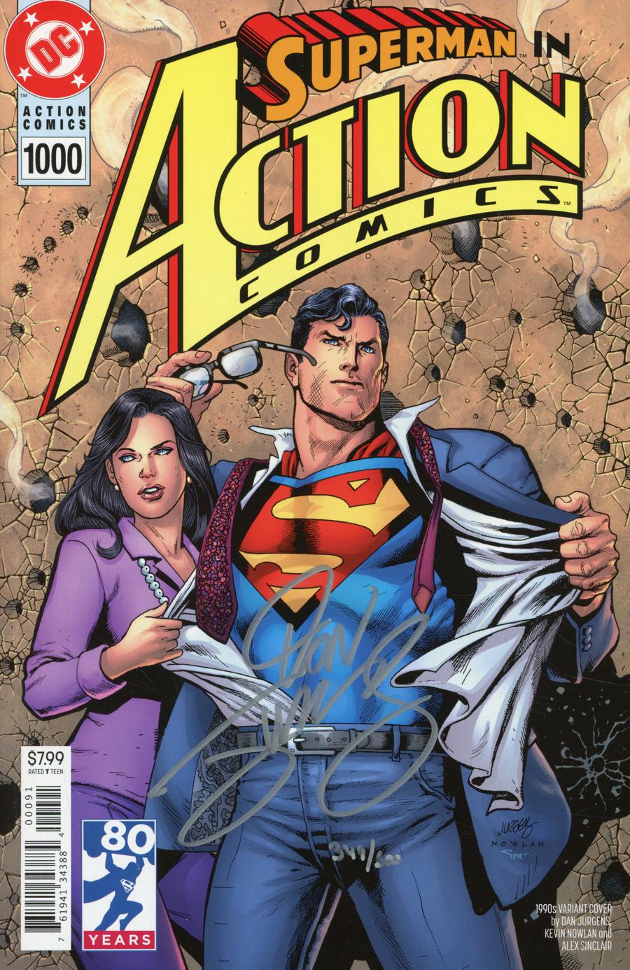 Action Comics Vol 2 #1000 Cover P DF Signed By Dan Jurgens