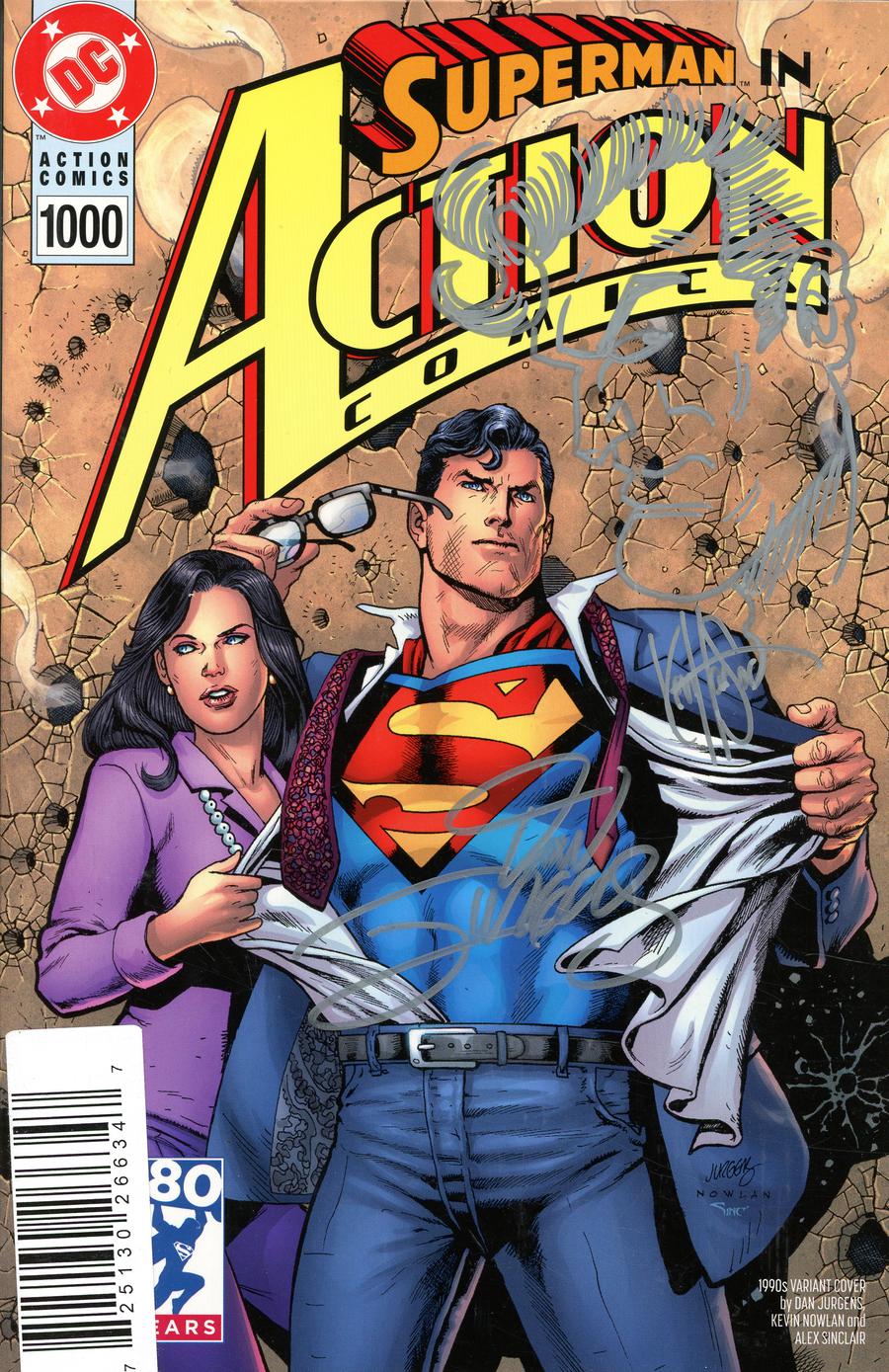 Action Comics Vol 2 #1000 Cover Q DF Signed By Dan Jurgens & Remarked By Ken Haeser