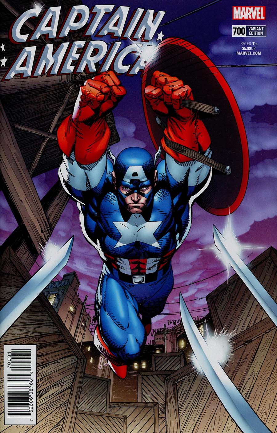 Captain America Vol 8 #700 Cover H Incentive Jim Lee Remastered Color Variant Cover