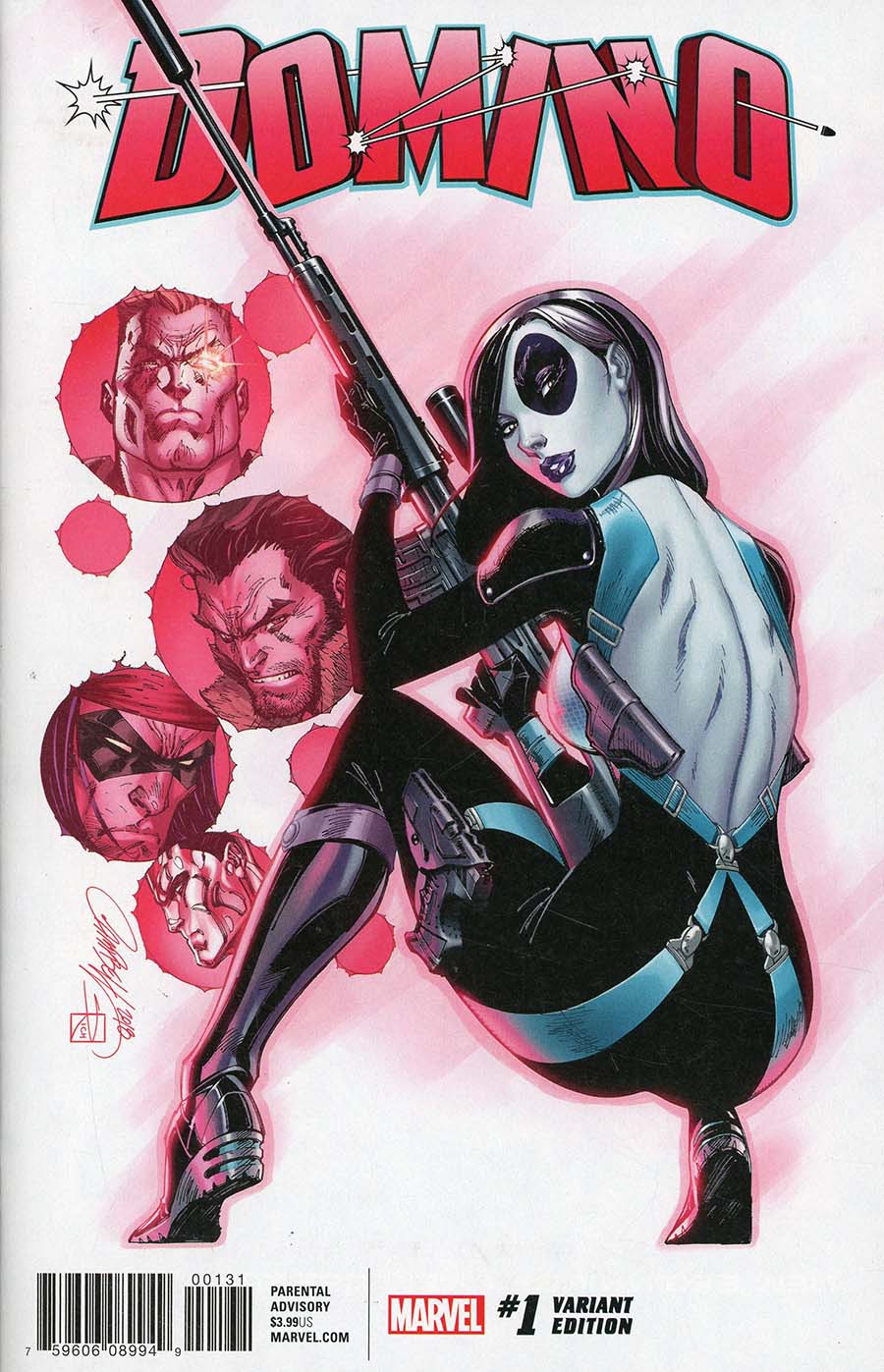 Domino Vol 3 #1 Cover G Incentive J Scott Campbell Variant Cover