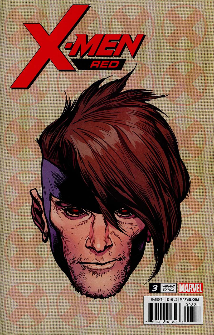 X-Men Red #3 Cover D Incentive Travis Charest Headshot Variant Cover