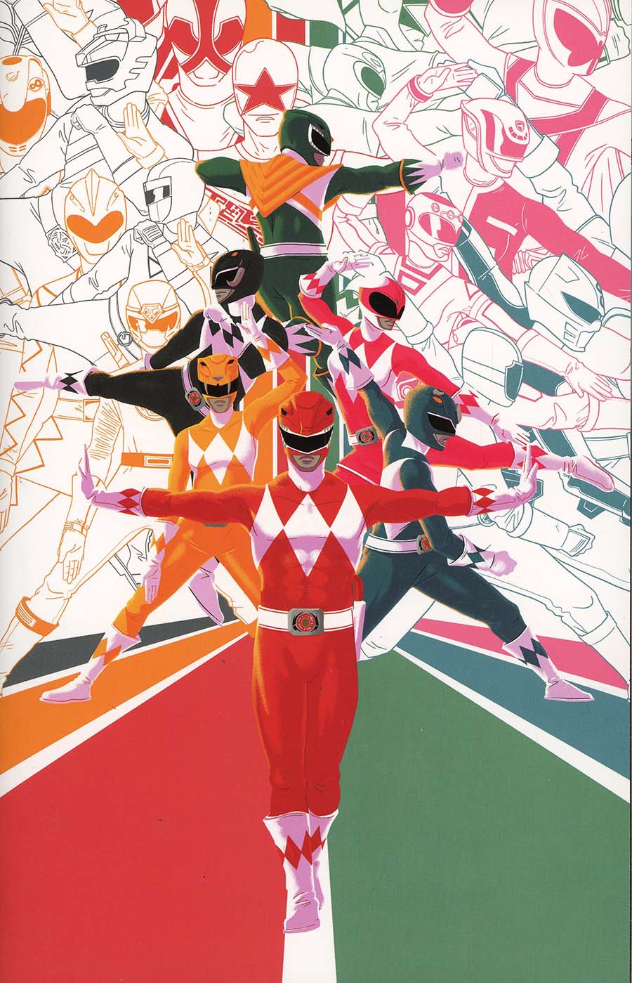 Mighty Morphin Power Rangers 2018 Annual #1 Cover C Incentive Matt Taylor Virgin Variant Cover