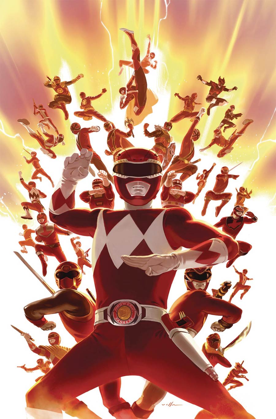 Mighty Morphin Power Rangers (BOOM Studios) #26 Cover C Incentive Carlos Villa Virgin Variant Cover