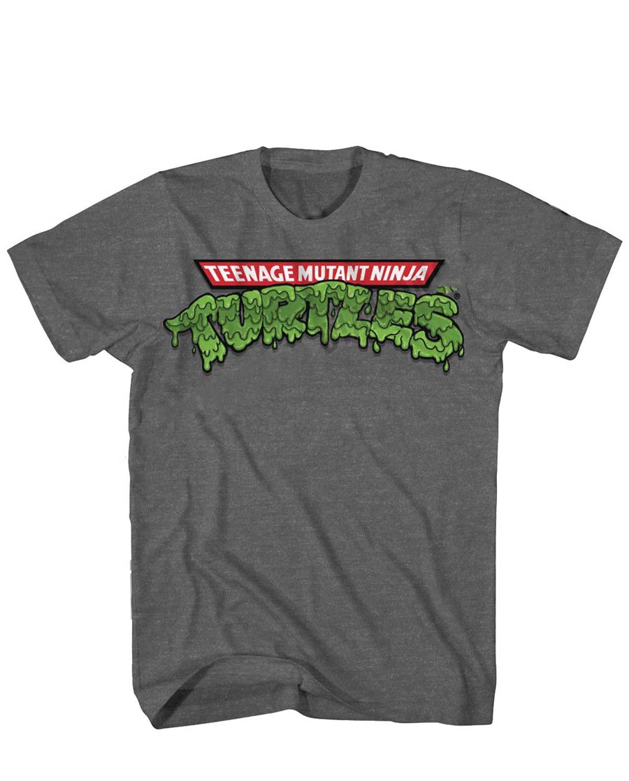 Teenage Mutant Ninja Turtles Oozey Does It Previews Exclusive Smoke Heather T-Shirt Large