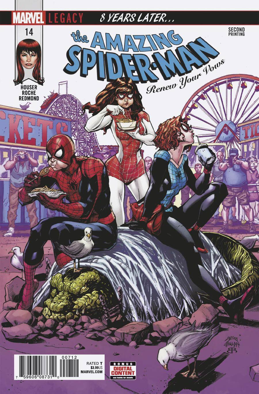 Amazing Spider-Man Renew Your Vows Vol 2 #14 Cover B 2nd Ptg Variant Ryan Stegman Cover (Marvel Legacy Tie-In)