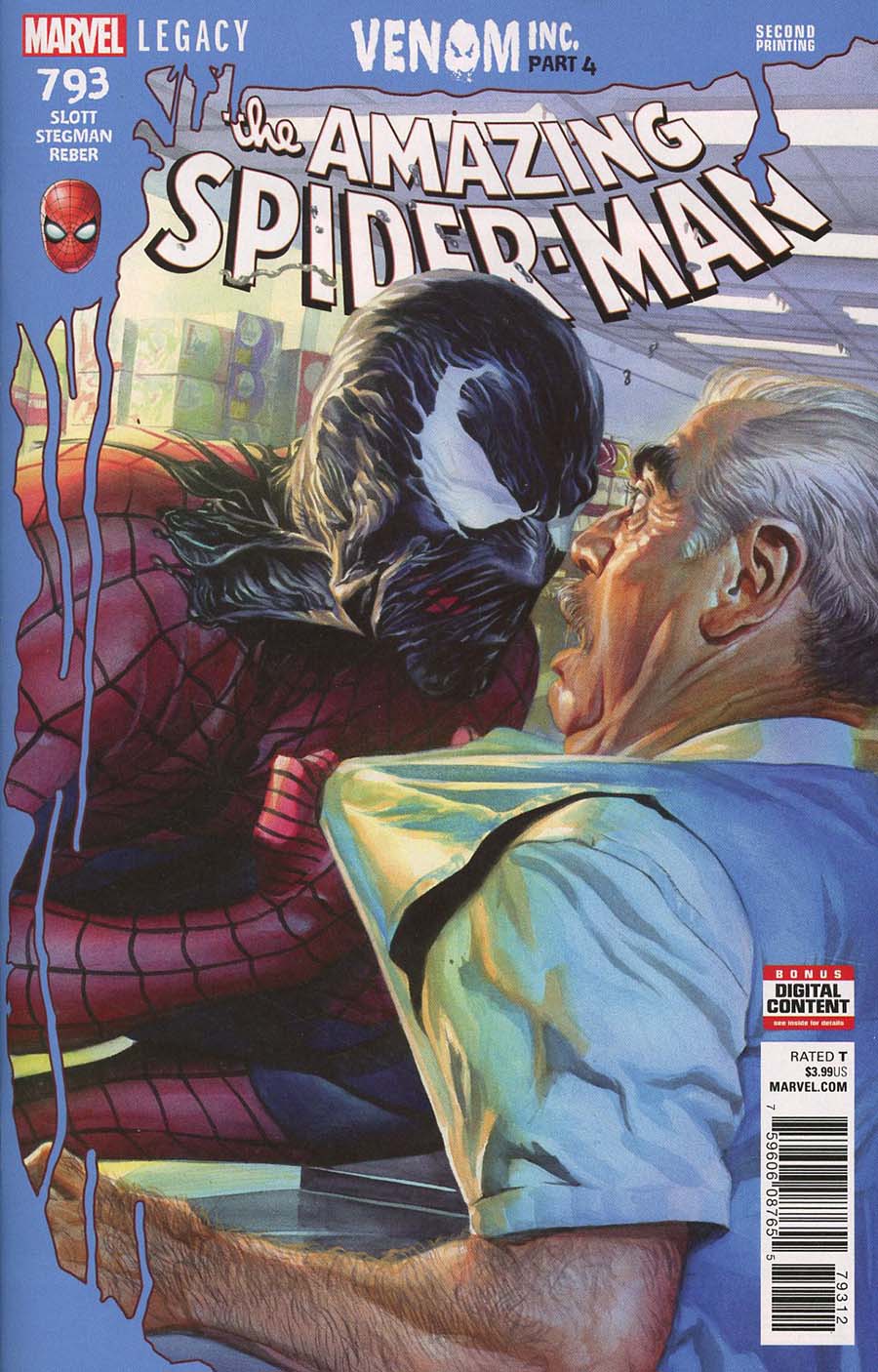 Amazing Spider-Man Vol 4 #793 Cover C 2nd Ptg Variant Alex Ross Cover (Venom Inc Part 4)(Marvel Legacy Tie-In)