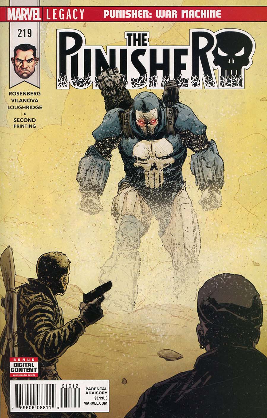 Punisher Vol 10 #219 Cover C 2nd Ptg Variant Guiu Vilanova Cover (Marvel Legacy Tie-In)