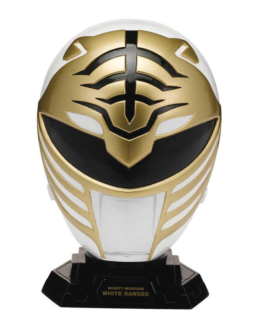 Mighty Morphin Power Rangers Legacy 1/4 Scale Helmet Collection Assortment B - White Ranger