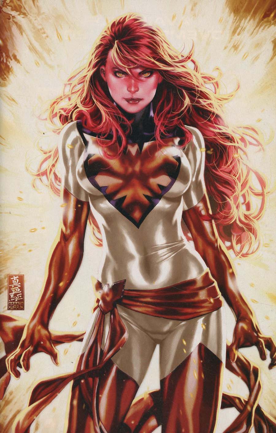 Phoenix Resurrection Return Of (Adult) Jean Grey #1 Cover U Incentive Comic Sketch Art Exclusive Mark Brooks White Costume Virgin Variant Cover