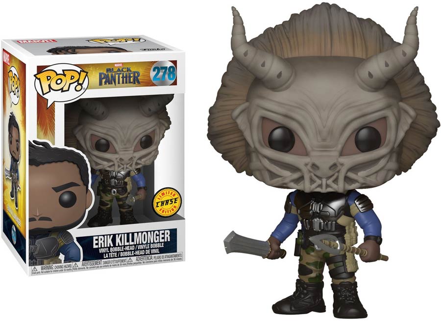 POP Marvel 278 Black Panther Erik Killmonger Chase Vinyl Bobble Head