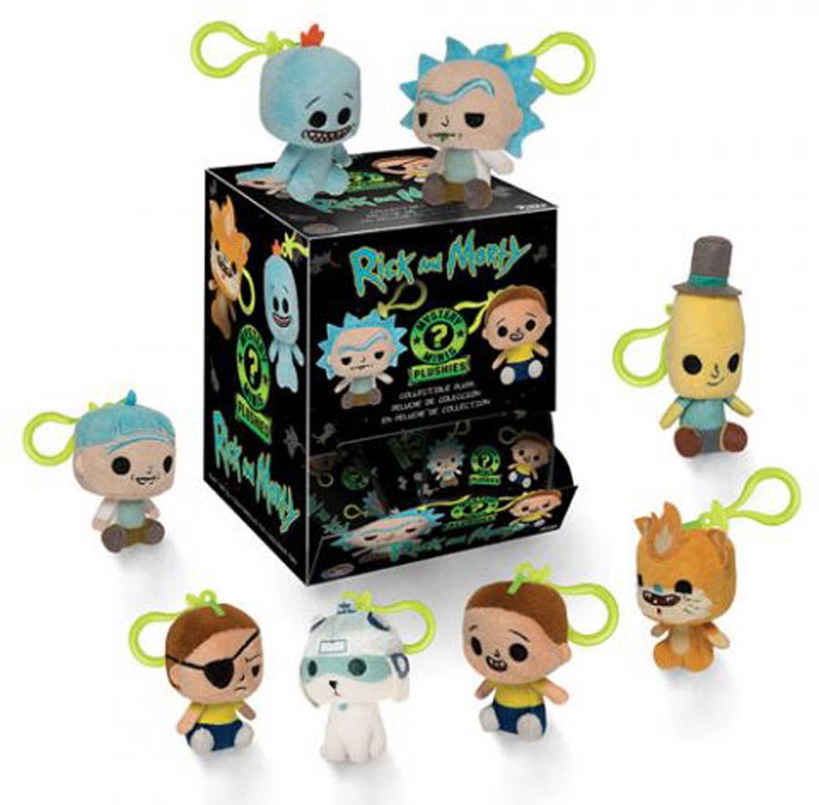 Rick And Morty Keychain Plush Blind Bag Mystery Box
