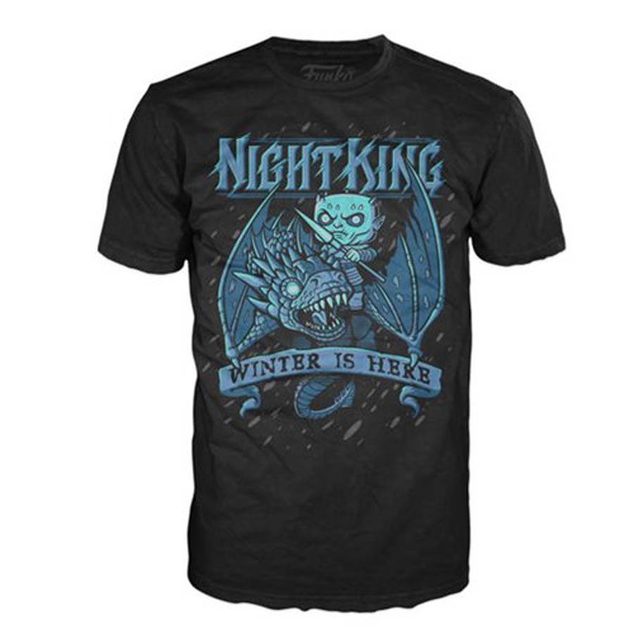 POP Tees Game Of Thrones Kings Ice Dragon T-Shirt X-Small