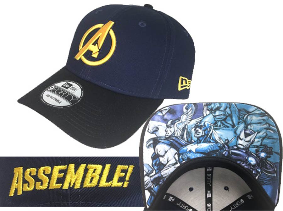 Midtown Comics Exclusive Avengers Logo 940 Royal Velcro Strap Cap