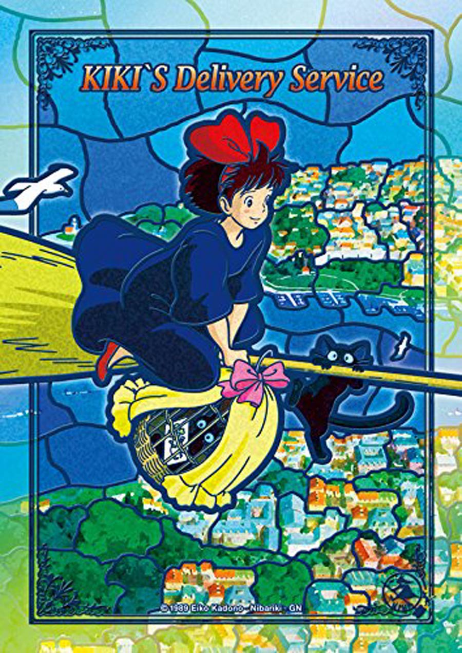 Kikis Delivery Service Art Crystal Jigsaw Puzzle - 208-AC13 Flying Kiki