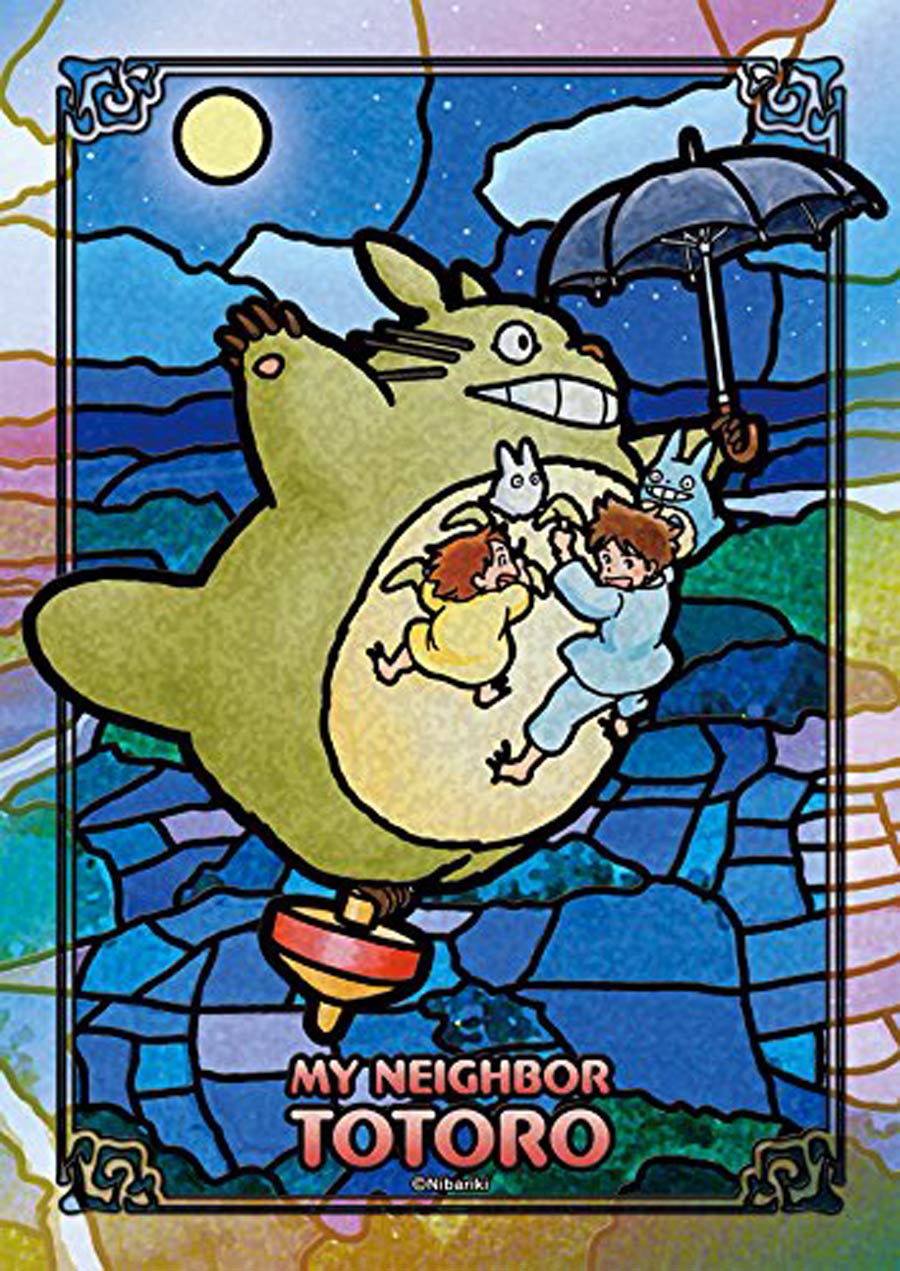 My Neighbor Totoro Art Crystal Jigsaw Puzzle - 208-AC08 Flying Totoro