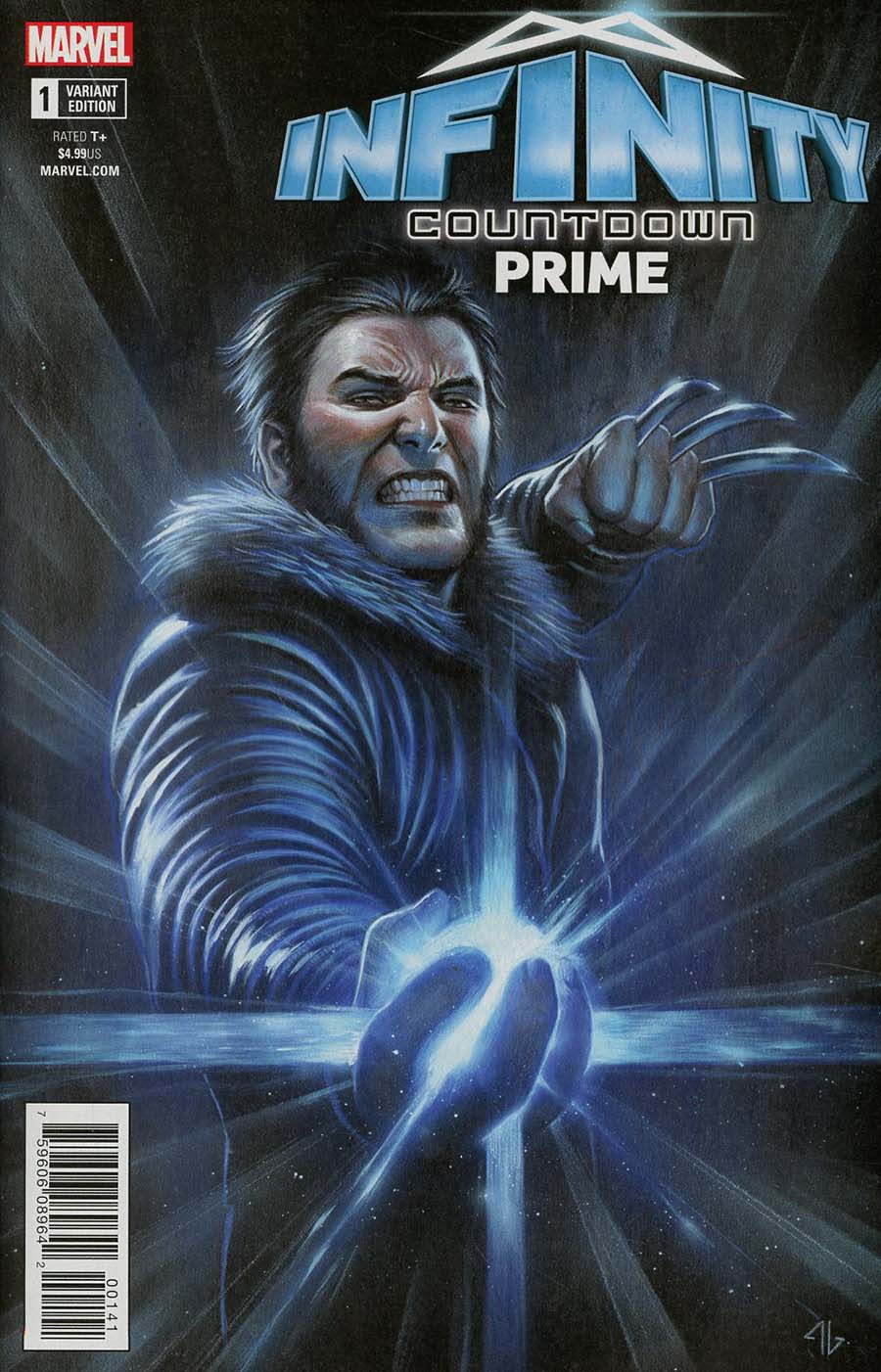 Infinity Countdown Prime #1 Cover D Variant Adi Granov Logan Holds Infinity Cover