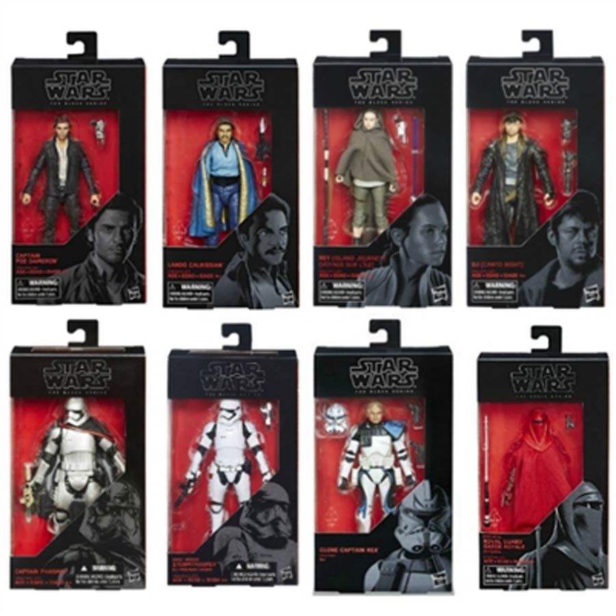 Star Wars The Last Jedi Black Series 6-Inch Action Figures Assortment Wave 4 Case of 8 Figures