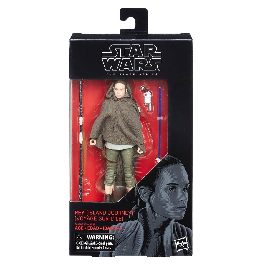 Star Wars The Last Jedi Black Series 6-Inch Action Figure #58 Rey (Island Journey)