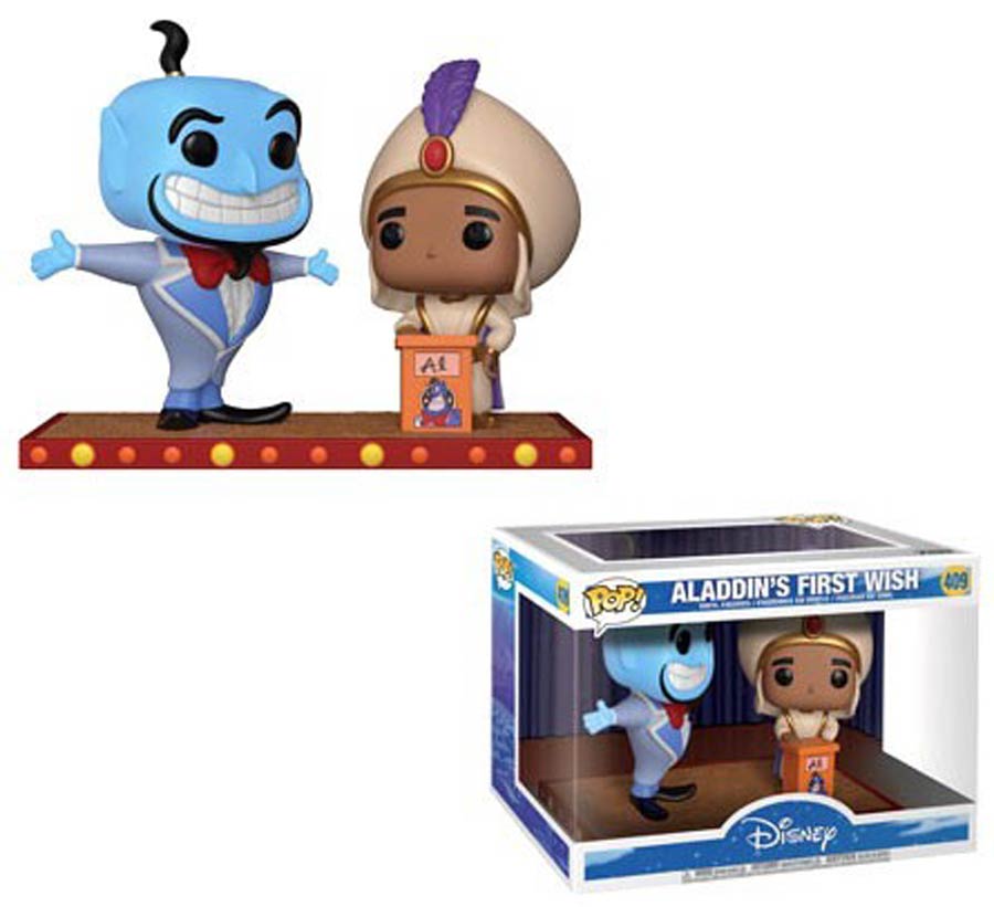 POP Disney 409 Movie Moments Aladdin Genie First Wish Vinyl Figures