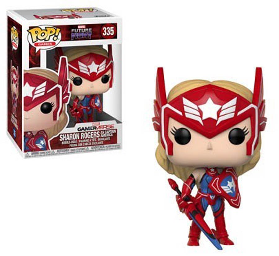 POP Games 335 Marvel Future Fight Sharon Rogers As Captain America Vinyl Figure